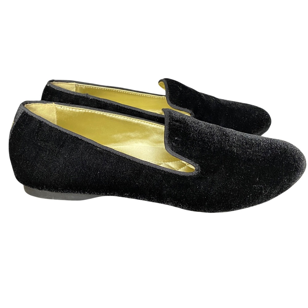 Birdies The Starling Black Velvet Smoking Slipper Loafers‎ Flats Womens 8 - Picture 4 of 13